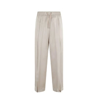 Pantalon décontracté Herno en acétate beige