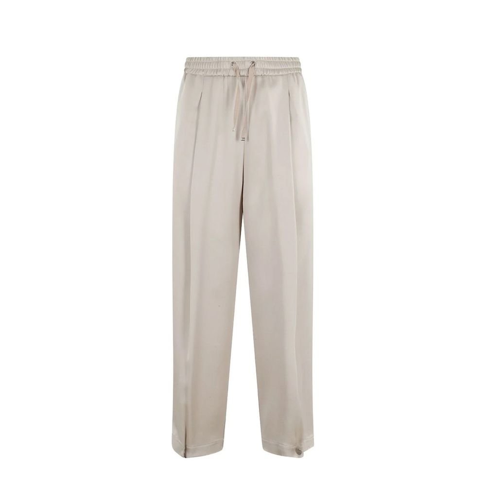 Herno Pantaloni Casual Beige in Acetato