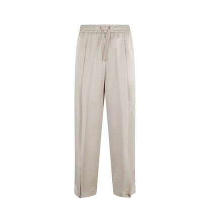 Pantalon décontracté Herno en acétate beige
