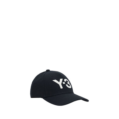 Casquette en coton noir Y-3 (Casquette de baseball)