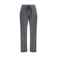 Pantaloni Casual Brunello Cucinelli In Cotone Grigio