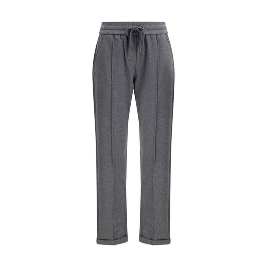 Pantaloni Casual Brunello Cucinelli In Cotone Grigio