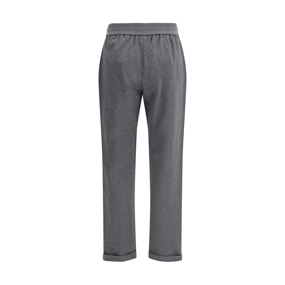 Pantaloni Casual Brunello Cucinelli In Cotone Grigio