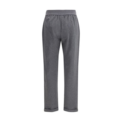 Pantaloni Casual Brunello Cucinelli In Cotone Grigio