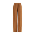 Pantalon décontracté marron en viscose Fabiana Filippi