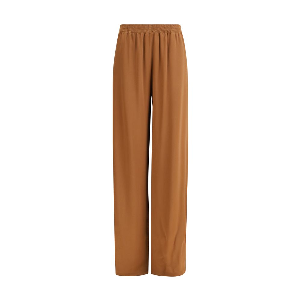 Pantalon décontracté marron en viscose Fabiana Filippi