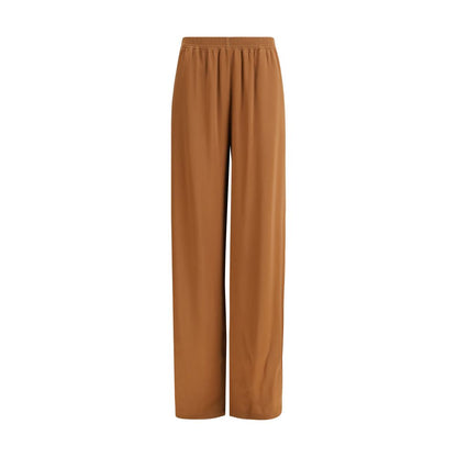 Pantalon décontracté marron en viscose Fabiana Filippi