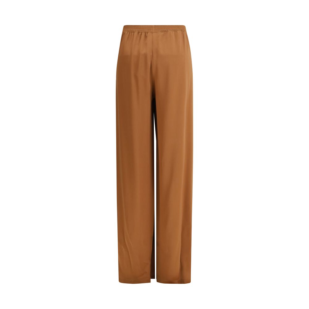 Pantalon décontracté marron en viscose Fabiana Filippi