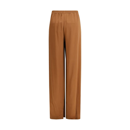 Pantalon décontracté marron en viscose Fabiana Filippi