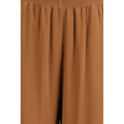 Pantalon décontracté marron en viscose Fabiana Filippi