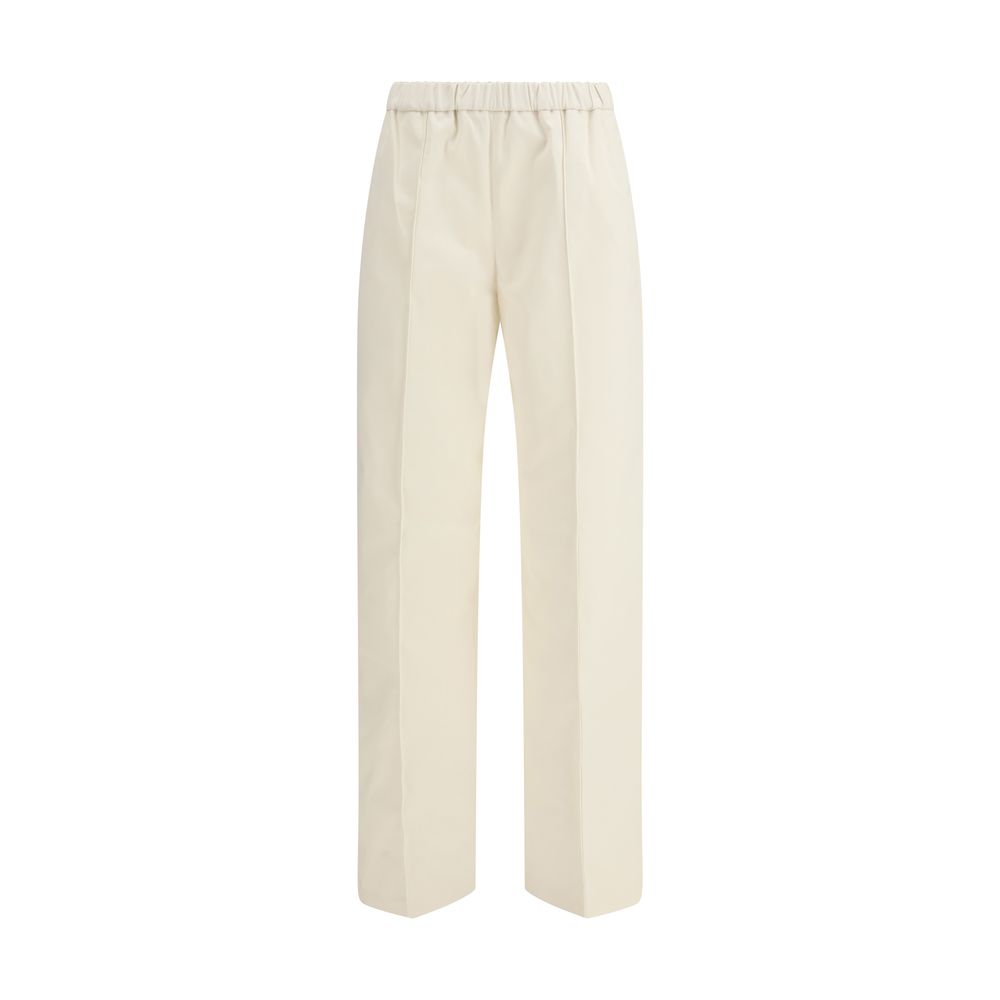 Pantalon décontracté en coton beige Fabiana Filippi