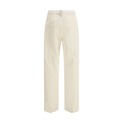 Fabiana Filippi Pantaloni Casual Beige in Cotone