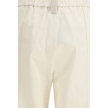 Fabiana Filippi Pantaloni Casual Beige in Cotone