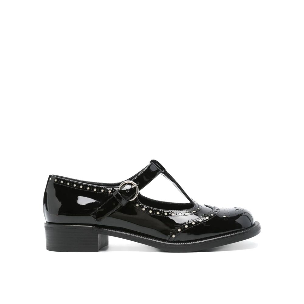 Ballerine in vitello nero Miu Miu