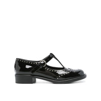 Ballerine in vitello nero Miu Miu