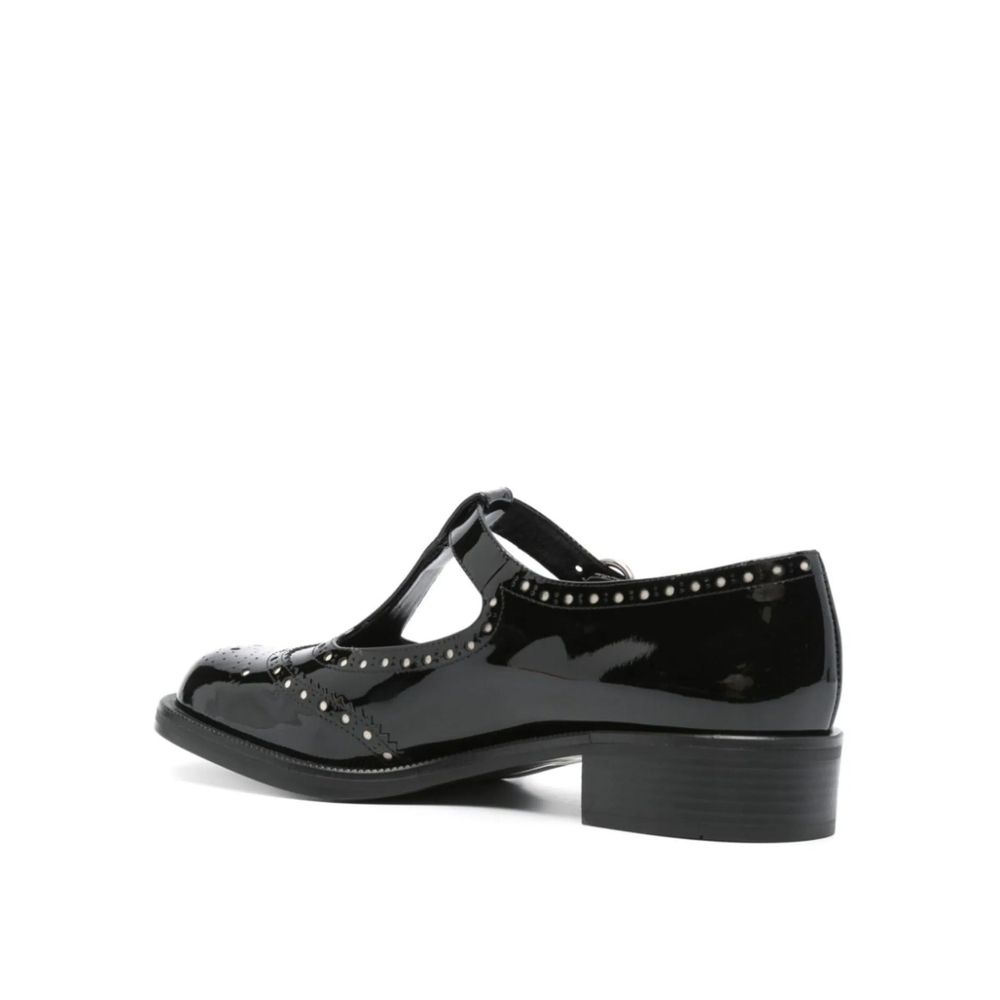 Ballerine in vitello nero Miu Miu