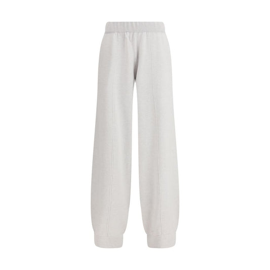 Fabiana Filippi Pantaloni Casual in Lana e Felpa Grigia