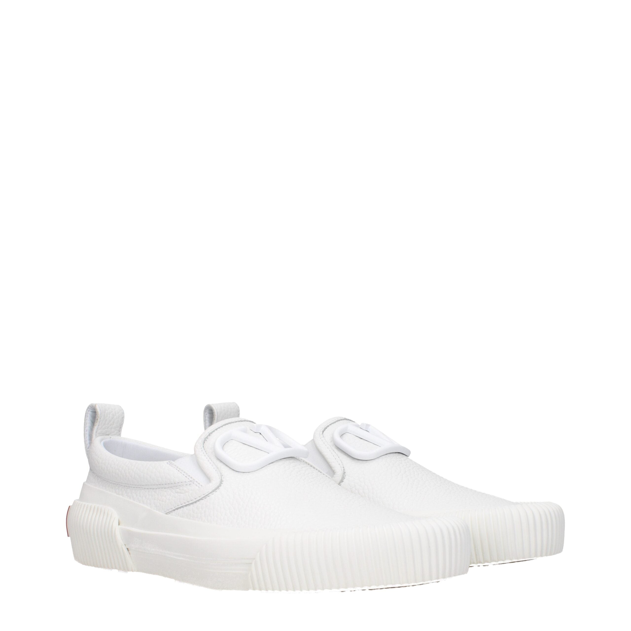 Mocassins à enfiler Valentino Garavani en cuir blanc