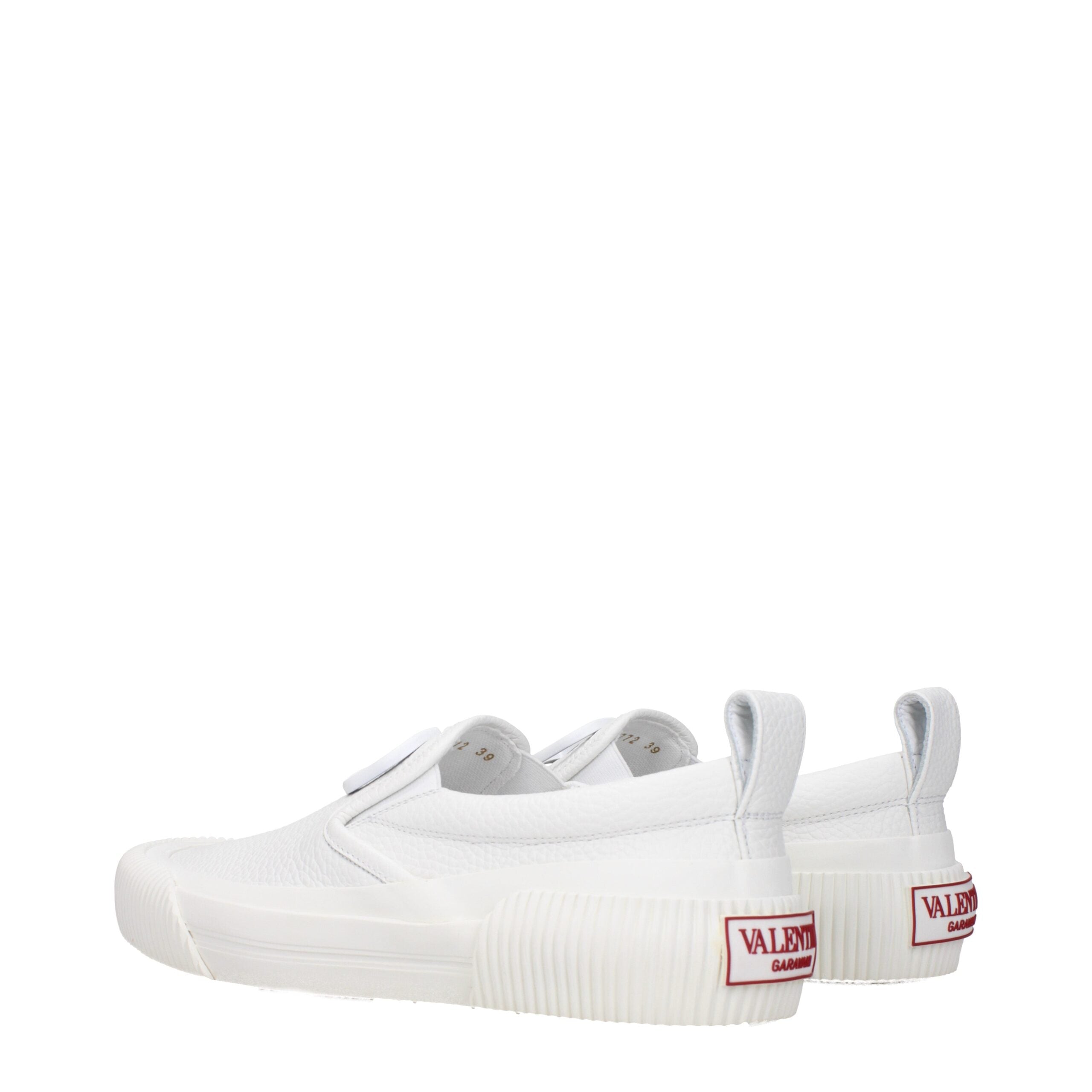 Mocassins à enfiler Valentino Garavani en cuir blanc