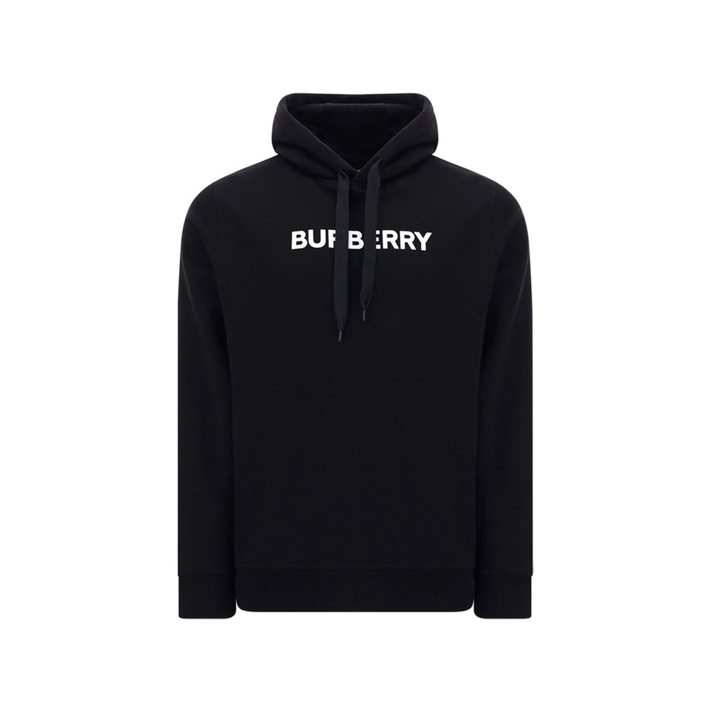 Felpa in cotone nero Burberry