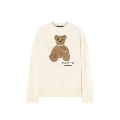 Sweat-shirt en coton blanc Palm Angels