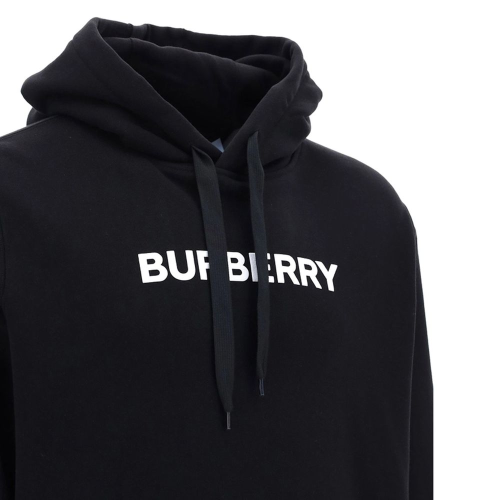 Felpa in cotone nero Burberry