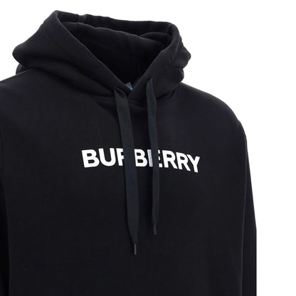 Felpa in cotone nero Burberry
