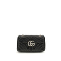 Borsa a spalla Gucci in pelle di vitello nera Bos Taurus