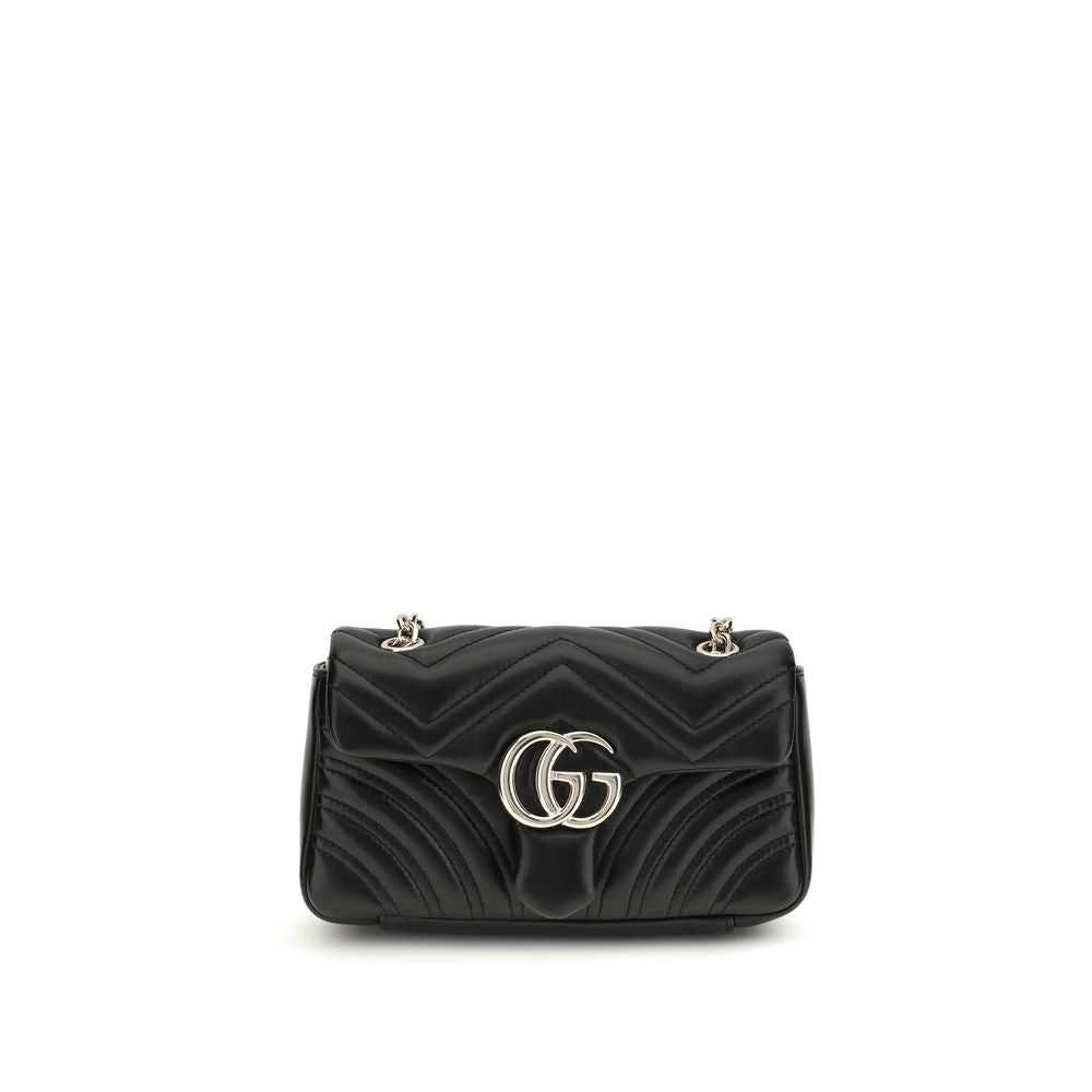 Borsa a spalla Gucci in pelle di vitello nera Bos Taurus