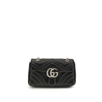 Borsa a spalla Gucci in pelle di vitello nera Bos Taurus