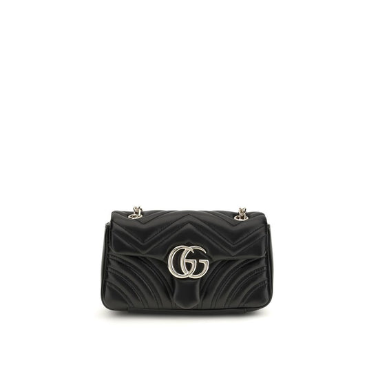 Borsa a spalla Gucci in pelle di vitello nera Bos Taurus