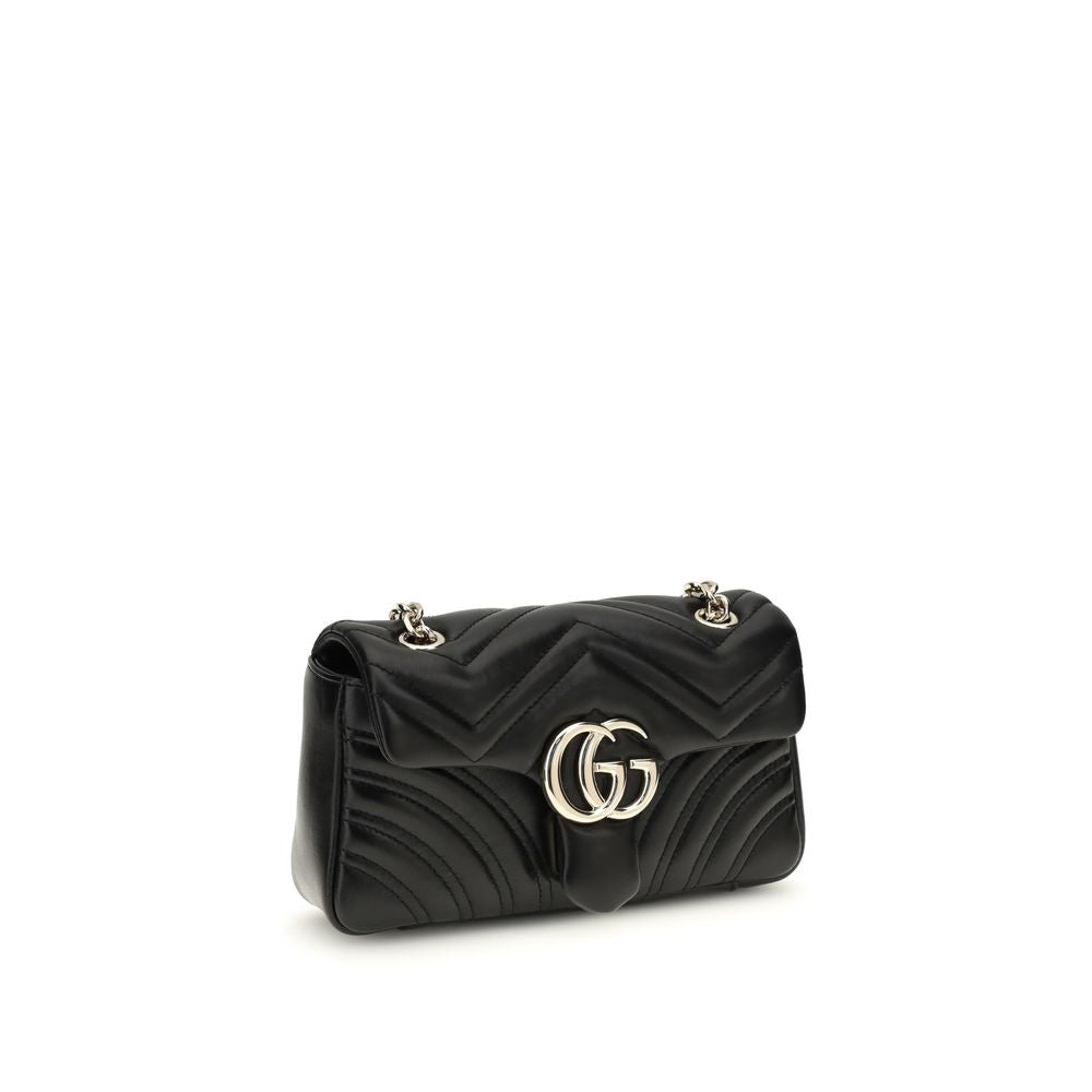Borsa a spalla Gucci in pelle di vitello nera Bos Taurus