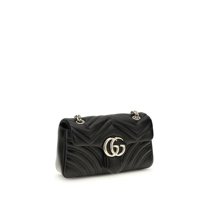 Borsa a spalla Gucci in pelle di vitello nera Bos Taurus