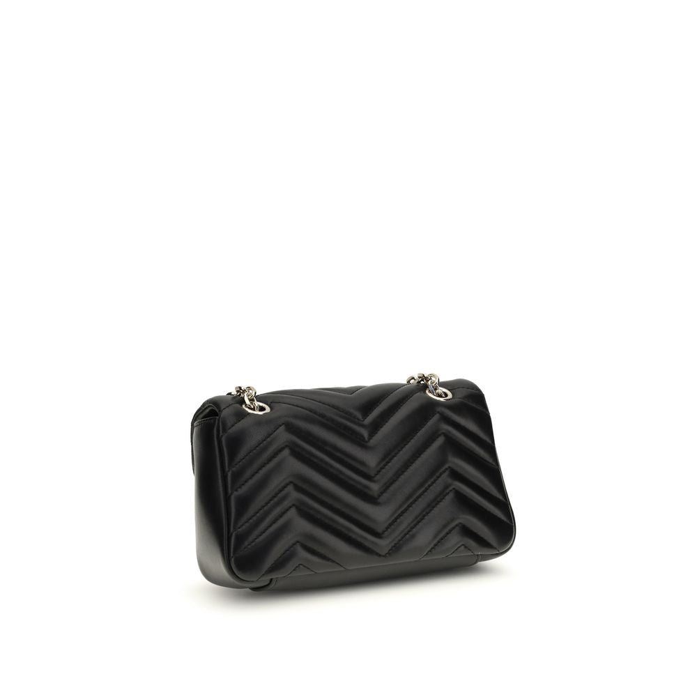 Borsa a spalla Gucci in pelle di vitello nera Bos Taurus