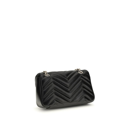 Borsa a spalla Gucci in pelle di vitello nera Bos Taurus