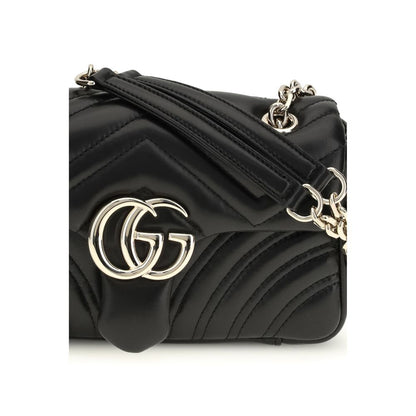 Borsa a spalla Gucci in pelle di vitello nera Bos Taurus