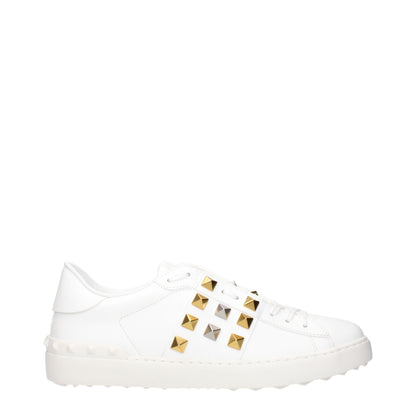 Baskets basses en cuir blanc Valentino Garavani