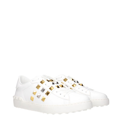 Baskets basses en cuir blanc Valentino Garavani