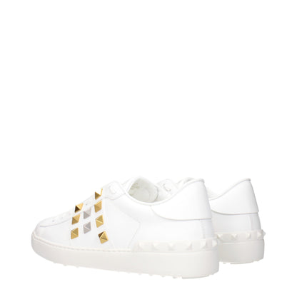 Baskets basses en cuir blanc Valentino Garavani
