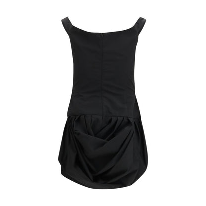 Abito casual Magda Butrym in poliestere nero