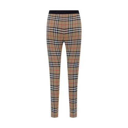 Legging en polyamide marron Burberry