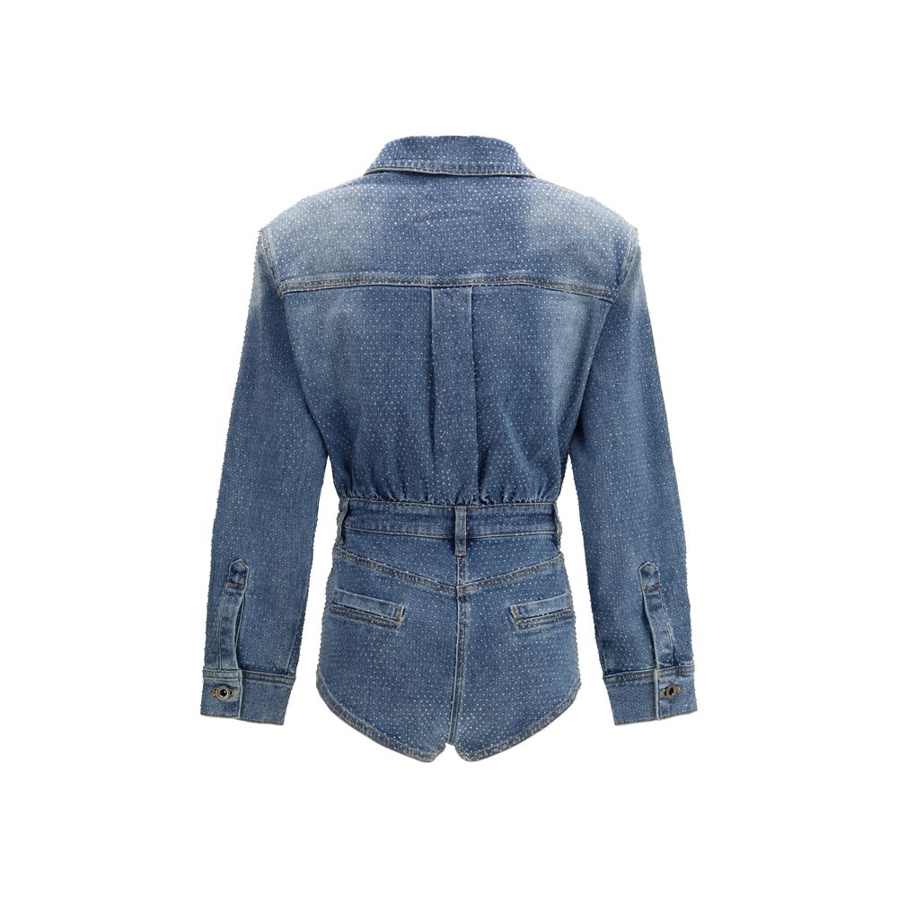 Combinaison Self-Portrait en coton bleu