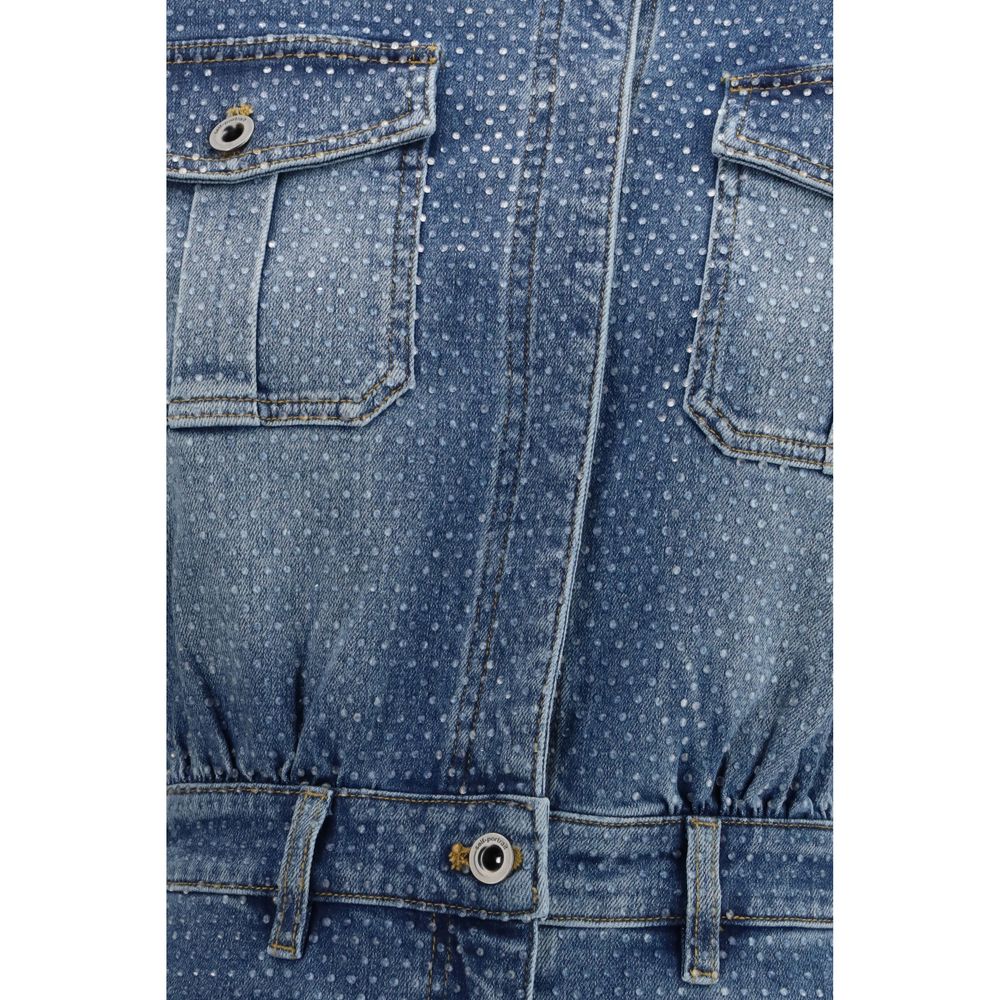 Combinaison Self-Portrait en coton bleu