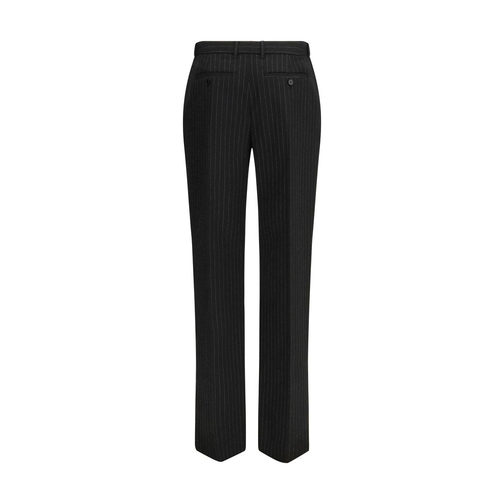 Pantalon de ville en laine noir Alexander McQueen