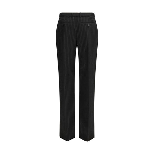 Pantalones de vestir de lana negra Alexander McQueen