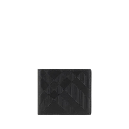 Burberry Black Calf Leather Bos Taurus Wallet