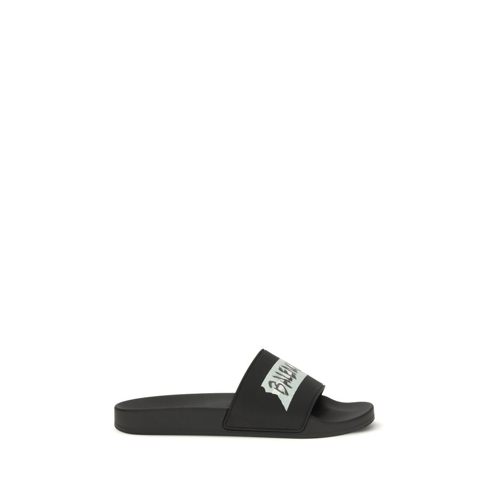 Balenciaga Sandali Neri in Gomma