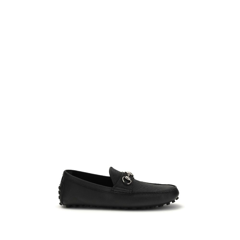 Mocassins Gucci Bos Taurus en cuir de veau noir