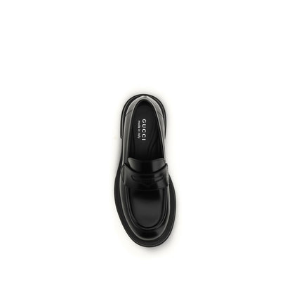 Mocassins Gucci Bos Taurus en cuir de veau noir
