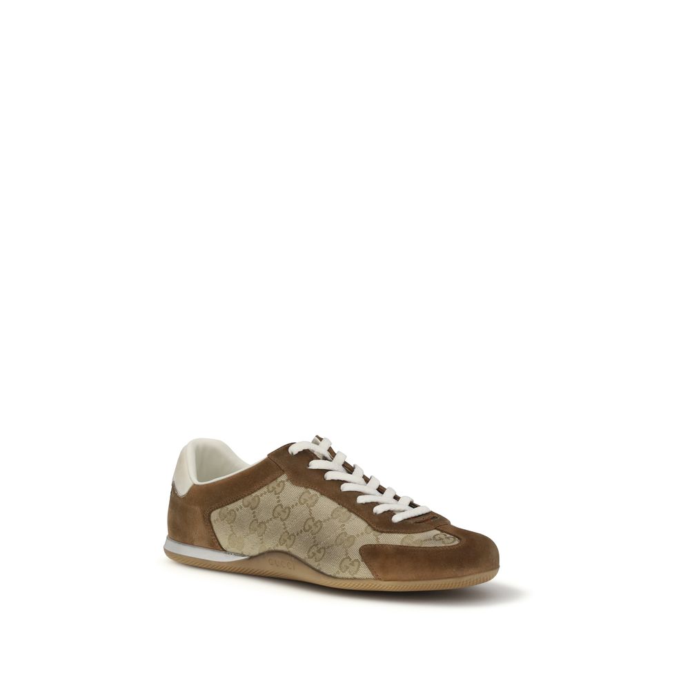 Sneakers Gucci in pelle di vitello marrone Bos Taurus